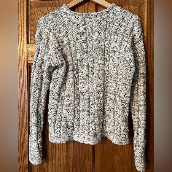 Alps cable green and cream sweater. Size XL - Picture 2 of 4
